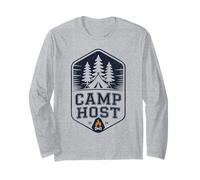Cool Camp Host Nonna Viaggio Camping Direttore Vibes Staff Maglia a Manica