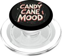 Cool Candy Cane Mood Discorso per gli amanti degli snack di Natale PopSockets PopGrip per MagSafe