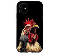 Cool canto gallo con microfono costume per ragazzi e ragazze Custodia per iPhone 11