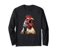 Cool Canto Gallo con Microfono Costume per Ragazzi e Ragazze Maglia a Manica