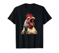 Cool Canto Gallo con Microfono Costume per Ragazzi e Ragazze Maglietta