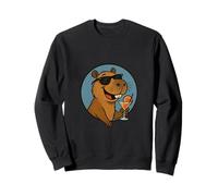 Cool Capybara Estate Vacanze Fun Animal Felpa