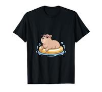 Cool Capybara Pool Float Occhiali da Sole Estivi Maglietta