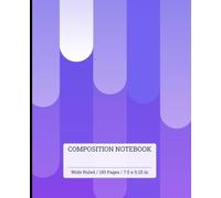 Cool Cascade | Wide Ruled Composition Notebook | 150 Pages | 7.5x9.25 In | Ideal for School, Journaling, Creative Writing, Notes & Everyday Use | For ... Men & Women | Cool Design | Gift Notebook