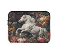 Cool Case - Custodia rigida con cerniera, 35,6 cm, stile barocco, cavallo e | 14 pollici Laptop Storage Bag per le donne estuche para M