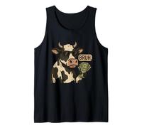 Cool Cash Mucca Bruh Occhiali da sole Soldi Divertente Animale Mucca Canotta