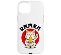 Cool Cat Eats Ramen Novelty Graphic Tees & Cool Designs fun Custodia per iPhone 15 Plus
