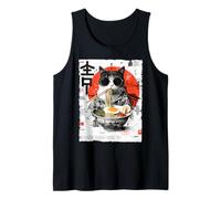 Cool Cat Ramen Estetica Giapponese Artwork Groovy Anime Cat Canotta