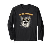 Cool Cat Shirt - Occhiali da sole Kitty Maglia a Manica