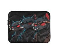 Cool Cats - Custodia morbida trapuntata per computer portatile da 15 a 16 pollici, colore: Nero
