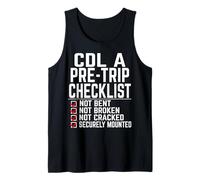 Cool CDL Trucker Art per Gli Uomini Donne autotrasporti CDL Truck Driver Canotta