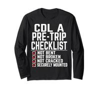 Cool CDL Trucker Art per Gli Uomini Donne autotrasporti CDL Truck Driver Maglia a Manica