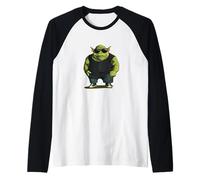 Cool cercando orco con occhiali da sole e scarpe Costume Maglia con Maniche Raglan