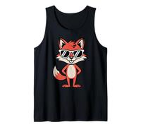 Cool Charming Red Fox with Sunglasses Canotta