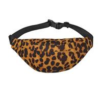 Cool Cheetah Leopard Marsupio regolabile a tracolla grande marsupio da viaggio unisex, Nero , Taglia unica, Zaino casual
