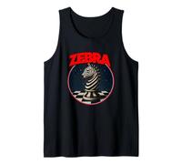 Cool Chess Horse in Zebra Style Illustration Graphic Designs Canotta