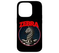 Cool Chess Horse in Zebra Style Illustration Graphic Designs Custodia per iPhone 14 Pro