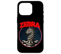 Cool Chess Horse in Zebra Style Illustration Graphic Designs Custodia per iPhone 16 Pro