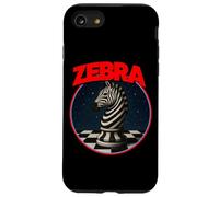 Cool Chess Horse in Zebra Style Illustration Graphic Designs Custodia per iPhone SE (2020) / 7/8