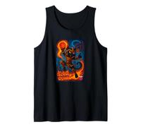 Cool Chicago Cat Warrior basketball Slam Dunk Graphic Design Canotta