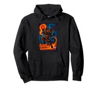 Cool Chicago Cat Warrior basketball Slam Dunk Graphic Design Felpa con Cappuccio