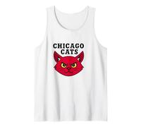 Cool Chicago Red Cat Warrior basketball Slam Dunk Graphic Canotta