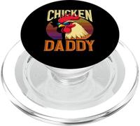 Cool Chicken Daddy Rooster Retro Occhiali da sole Farming Dad PopSockets PopGrip per MagSafe