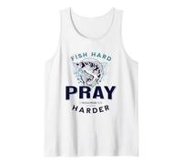 Cool Christian Mens Bass Fishing Gesù Bibbia Verse Pescatore Canotta