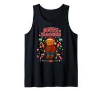 Cool Christmas Teddy Bear Illustration Graphic Designs Canotta