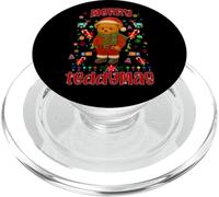 Cool Christmas Teddy Bear Illustration Graphic Designs PopSockets PopGrip per MagSafe