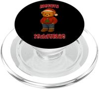 Cool Christmas Teddy Bear Illustration Graphic Designs PopSockets PopGrip per MagSafe