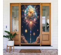 Cool Cloud Print No.14 Coperture decorative per porte, striscione decorativo per interni/esterni, primavera, estate, autunno, inverno, Halloween, Natale, decorazioni per la casa