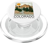Cool Colorado the Rocky Mountains Illustration Graphic PopSockets PopGrip per MagSafe