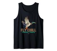 Cool Colorful Mallard Duck Fly Chill Random Country Graphic Canotta