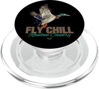 Cool Colorful Mallard Duck Fly Chill Random Country Graphic PopSockets PopGrip per MagSafe