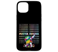 Cool Colorful Master Builder Dabbing Blocks Bricks Builder Custodia per iPhone 15 Plus