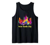 Cool Colorful New York City Skyline, New York City Splash Canotta