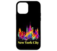 Cool Colorful New York City Skyline, New York City Splash Custodia per iPhone 12 mini
