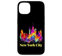 Cool Colorful New York City Skyline, New York City Splash Custodia per iPhone 13