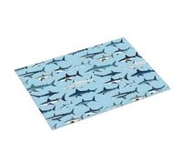 Cool Colorful Shark Print - Tappetino scolapiatti per bancone della cucina, 45,7 x 61 cm, assorbente, in microfibra, tappetino antiscivolo con passante per appendere