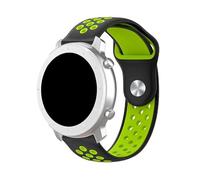 Cinturino Cool Universale 22mm Gomma Nero-Verde Amazfit GTR / Stratos / Huawei / Samsung / COOL Bristol / Sunset