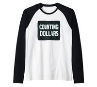 Cool Counting Dollars Costume per Adulti e Bambini Maglia con Maniche Raglan