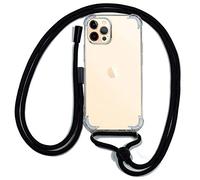 Fantastica custodia nera con cordino per iPhone 12 Pro Max