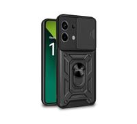 Fantastica custodia rigida nera ad anello per Xiaomi Redmi Note 13 Pro 5G