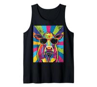 Cool Cow Pop Art for Men Women Dairy Farmer Farming Moo Cows Canotta