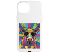 Cool Cow Pop Art For Men Women Dairy Farmer Farming Moo Cows Custodia per iPhone 15 Plus