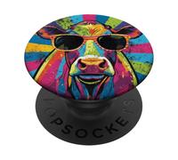 Cool Cow Pop Art For Men Women Dairy Farmer Farming Moo Cows PopSockets PopGrip Adesivo