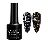 Cool Crackle smalto gel 7 ml - Elegante decorazione per unghie per ragazze manicure, per salone, uso domestico, vacanze, ballo di fine anno, incontri eventi per estensioni in gel e unghie