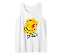 Cool Crazy Sarcastic Power Happy Face Illustration Graphic Canotta