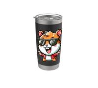 Cool criceto cartone animato occhiali da sole pace Bicchiere termico in acciaio inox doppia parete